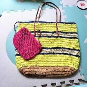 NWOT Loft beach bag
